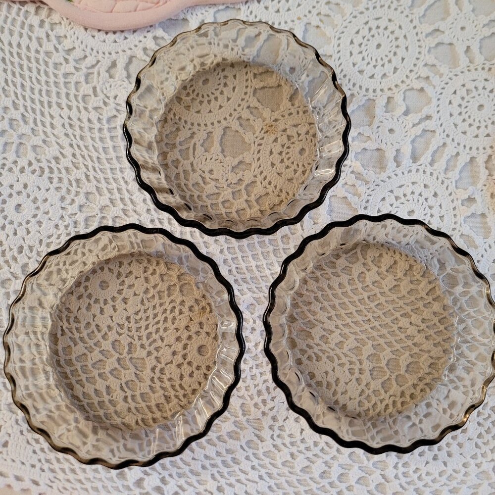 3x Arcopal Tarte Plates